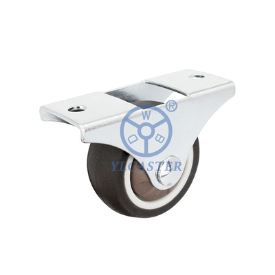 1.5 Inch Brown Casters TPR Directional Rubber Mute Wheels For Small Beds