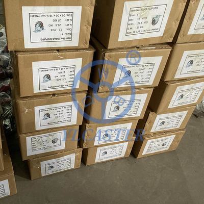 Red PU Wheel Swivel Single Brake 6 Inch Heavy Duty Casters