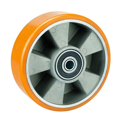 350 کیلوگرم ظرفیت نایلون Casters 65mm چرخ هسته جامد چرخ های مستمر صنعتی Caster برای حرکت ماشین آلات و تجهیزات