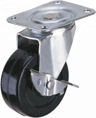 4 کیلوگرم 5 کیلوگرم وزن واحد چرخ‌های لاستیکی فولادی چرخ لاستیکی مواد مناسب کاربردهای صنعتی سنگین در فضای داخلی و خارجی