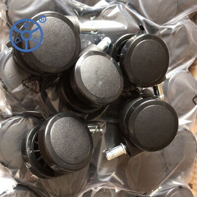 چرخ کستور PU مشکی با ظرفیت بار 450-850 کیلوگرم، چرخ توخالی با هسته قوی طراحی شده برای چرخ دستی های صنعتی و تجاری