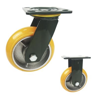 چرخ چرخ 8 اینچی، ظرفیت 380 کیلوگرم چرخ چرخ نارنجی