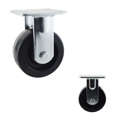 Flat Tread Plate Mount 350kg Capacity 125mm 5 Inch Phenolic Rigid Caster