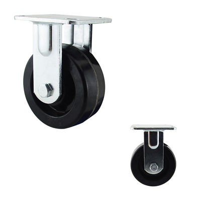 Flat Tread Plate Mount 350kg Capacity 125mm 5 Inch Phenolic Rigid Caster